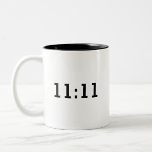 Caneca De Café Em Dois Tons 11:11 Mug - Despertar Espiritual