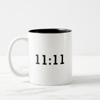 Caneca De Café Em Dois Tons 11:11 Mug - Despertar Espiritual