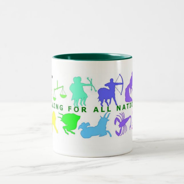 Caneca De Café Em Dois Tons 12 sinais do Natal (Centro)