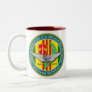 Caneca De Café Em Dois Tons 146th Avn Co RR 3 - ASA Vietnam