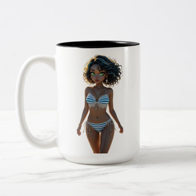 Caneca De Café Em Dois Tons 15A Dollz por: Svace - Série 01 (Esquerda)