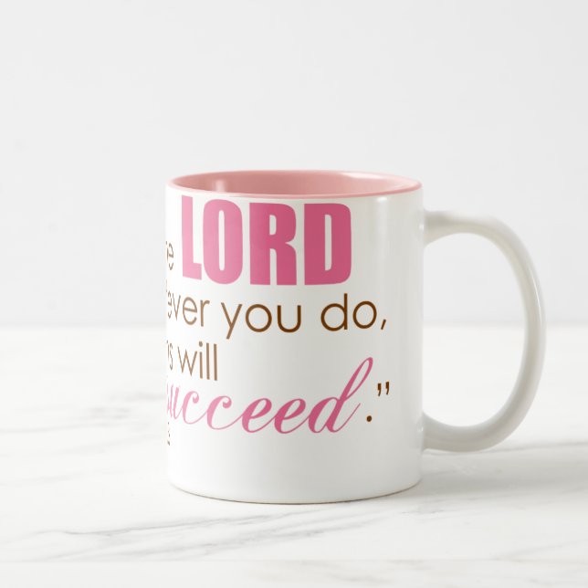 Caneca De Café Em Dois Tons 16:3 dos provérbio (Direita)