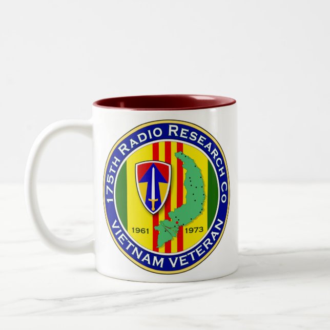 Caneca De Café Em Dois Tons 175th RRC 2 - ASA Vietnam (Esquerda)