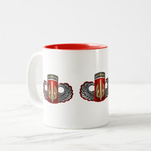 Caneca De Café Em Dois Tons 18ª Brigada de Artilharia de Campanha Aerotranspor