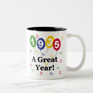 Caneca De Café Em Dois Tons 1935 um aniversário do grande ano