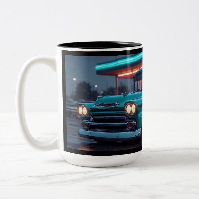Caneca De Café Em Dois Tons 1958 Chevrolet Apache 3100 (Esquerda)