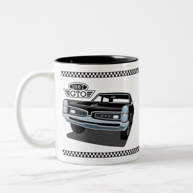 Caneca De Café Em Dois Tons 1967 - Pôtiac GTO Black (Esquerda)