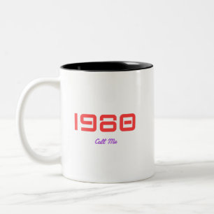 Caneca De Café Em Dois Tons 1980 Top música, Me Chame