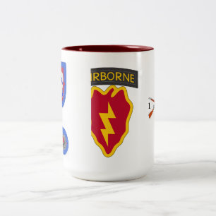 Caneca De Café Em Dois Tons 1/501 4o de infantaria do BCT (Abn) 25a agride