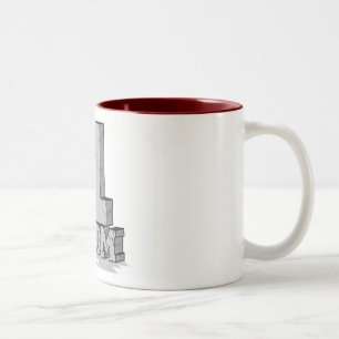 Caneca De Café Em Dois Tons #1 Mãe Mug