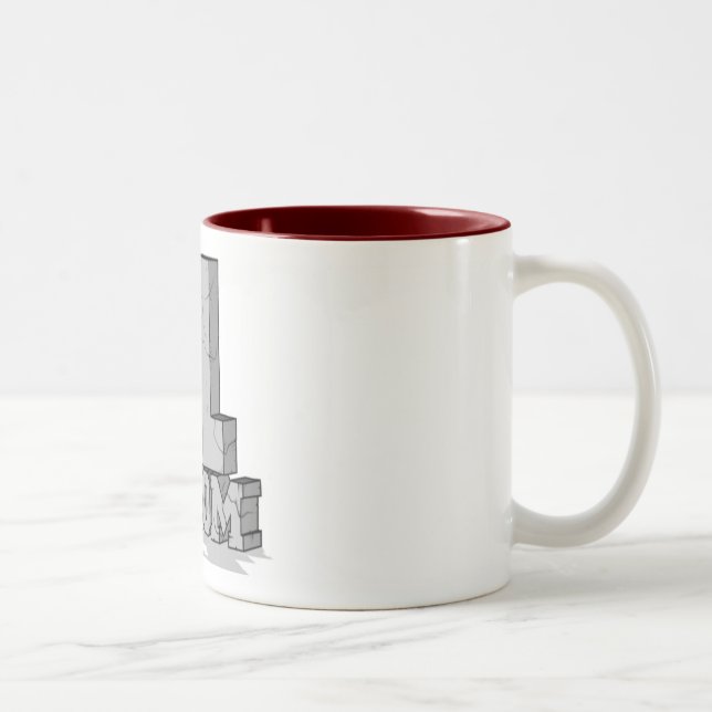 Caneca De Café Em Dois Tons #1 Mãe Mug (Direita)