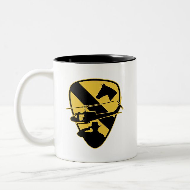 Caneca De Café Em Dois Tons 1st Cavalry Division  (Esquerda)