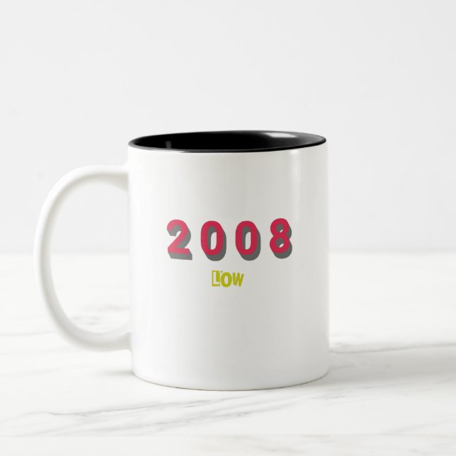 Caneca De Café Em Dois Tons 2008 Top Song, Baixo (Esquerda)