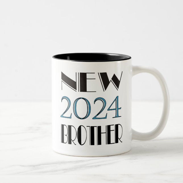 Caneca De Café Em Dois Tons 2024 Novo Irmão Mug (Direita)