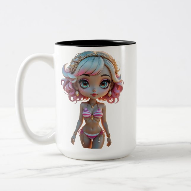 Caneca De Café Em Dois Tons 20A Dollz por: Svace - Série 01 (Esquerda)