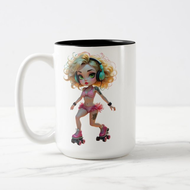 Caneca De Café Em Dois Tons 23A Dollz por: Svace - Série 01 (Esquerda)