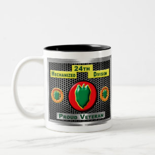 Caneca De Café Em Dois Tons 24.ª Divisão de Infantaria Mecanizada