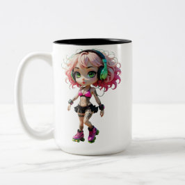 Caneca De Café Em Dois Tons 24A Dollz por: Svace - Série 01
