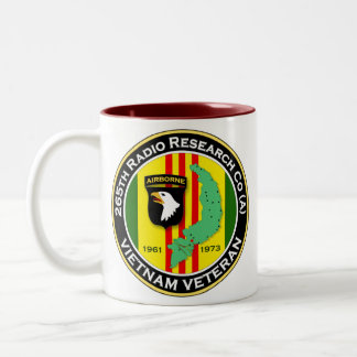 Caneca De Café Em Dois Tons 265th RRC - Uns 2 - ASA Vietnam