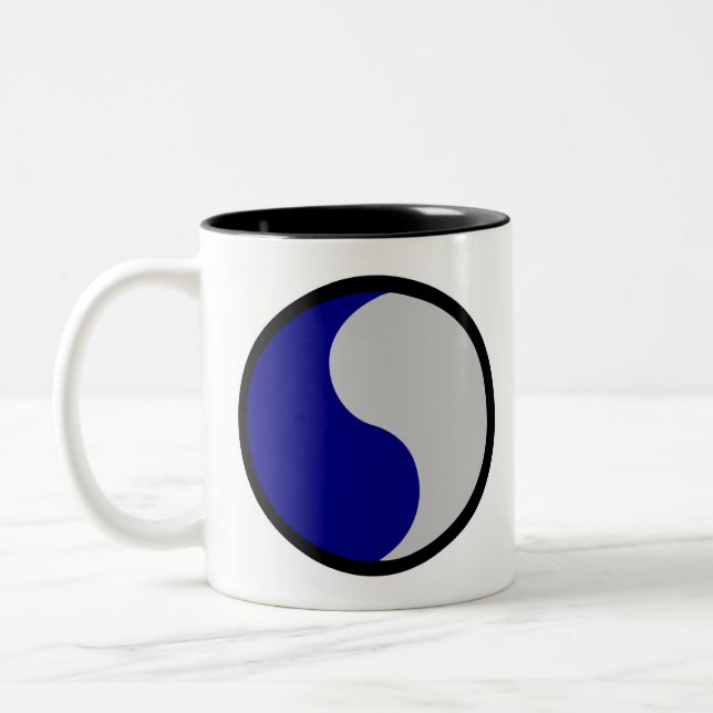 Caneca De Café Em Dois Tons 29o Divisão de infantaria (Esquerda)