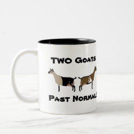 Caneca De Café Em Dois Tons 2 Caprinos No Normal! - Caprinos anões nigerianos