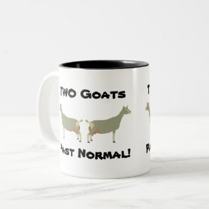 Caneca De Café Em Dois Tons 2 Caprinos Passaram do Normal! - Couros Leiteiros