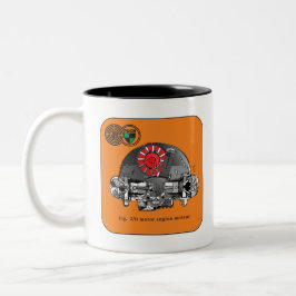 Caneca De Café Em Dois Tons 2 cil