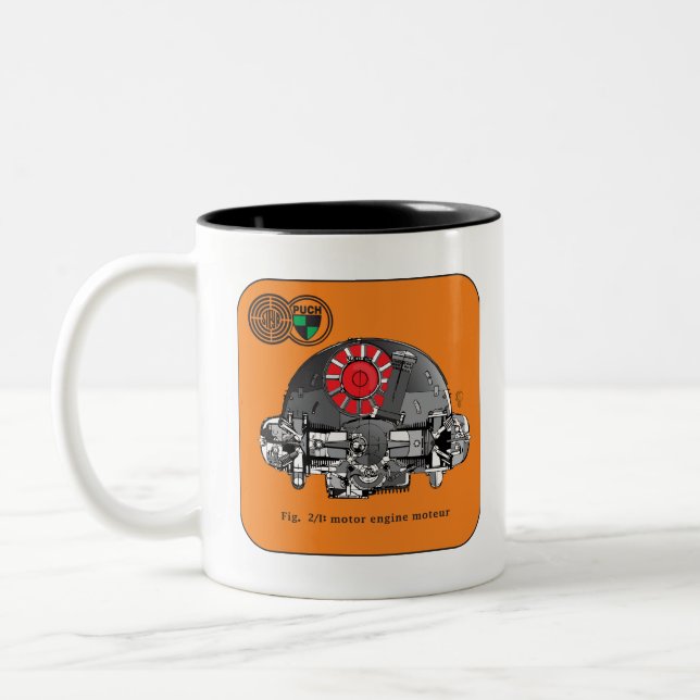 Caneca De Café Em Dois Tons 2 cil (Esquerda)