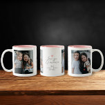 Caneca De Café Em Dois Tons 2-Foto Moderna "Amo sua avó"<br><div class="desc">Esta caneca personalizada é um tributo animador que faz o presente perfeito para uma avó amada. Apresentando 2 fotos para mostrar memórias prezadas, o centro apresenta um roteiro elegante que diz "Ame sua avó" acima de uma mensagem personalizável dos presentes-doadores. Um interior cor-de-rosa suave adiciona um pop de cor suave,...</div>