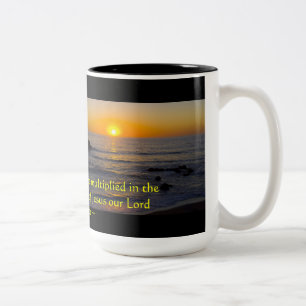 Caneca De Café Em Dois Tons 2 Peter 1:2