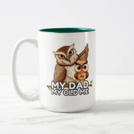 Caneca De Café Em Dois Tons 2-Tone Mug 15oz: Meu Pai Meu Velho (verde)