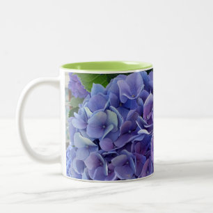 Caneca De Café Em Dois Tons 2 Tons Mug Blue Hydrangea