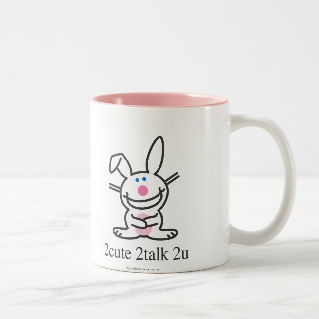 Caneca De Café Em Dois Tons 2cute 2talk 2u (Direita)