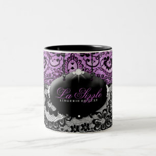 Caneca De Café Em Dois Tons 311-Lace De Luxe - violeta