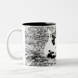 Caneca De Café Em Dois Tons 325 ml