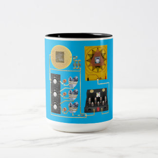 Caneca De Café Em Dois Tons 3 Dial Cup radiônico