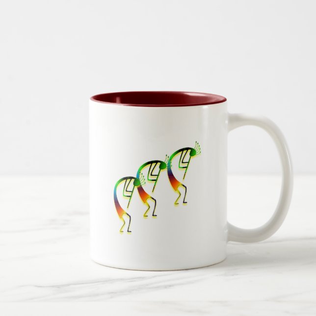 Caneca De Café Em Dois Tons 3 Kokopelli #12 (Direita)