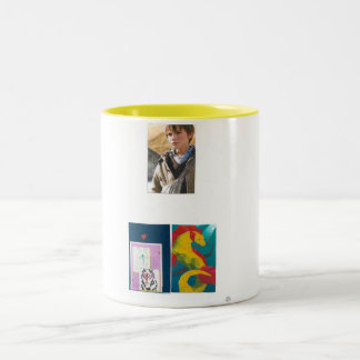 Caneca De Café Em Dois Tons 3 photo sticker autocollant