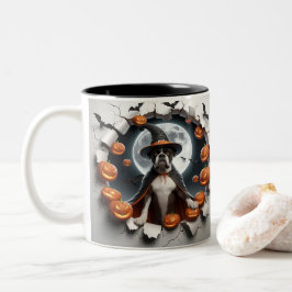 Caneca De Café Em Dois Tons 3D Halloween Dog Breeds Halloween Mugs, Tea/Coffee