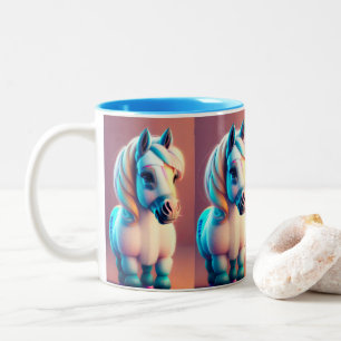 Caneca De Café Em Dois Tons 3D Pôneo Espiritual 3