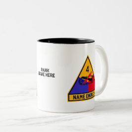 Caneca De Café Em Dois Tons 4ª Divisão Armada "Nome suficiente"