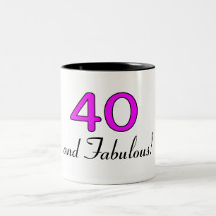Caneca De Café Em Dois Tons 40 e rosa fabuloso