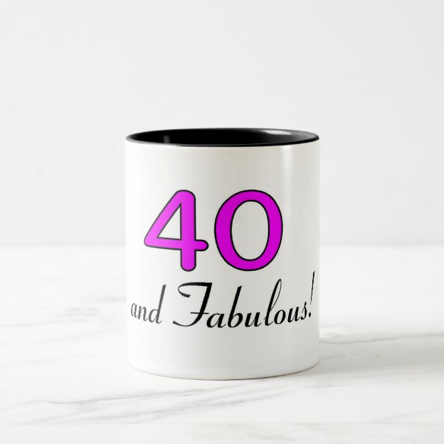 Caneca De Café Em Dois Tons 40 e rosa fabuloso (Centro)