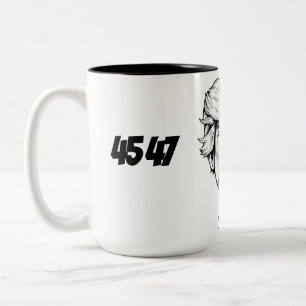 Caneca De Café Em Dois Tons 45 47 Trump 2024