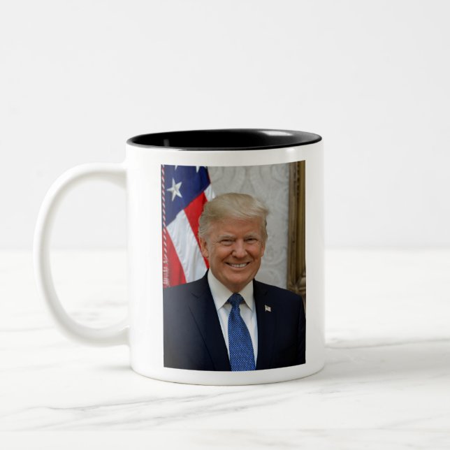 Caneca De Café Em Dois Tons 45 presidente Donald Trump (Esquerda)