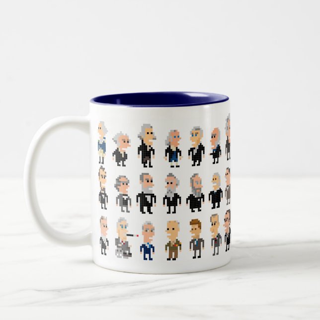 Caneca De Café Em Dois Tons 45 Presidentes iotacons mug (Esquerda)