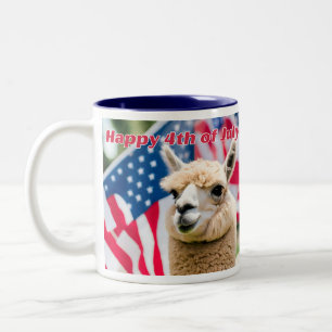Caneca De Café Em Dois Tons 4 de julho