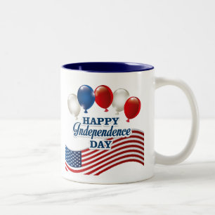 Caneca De Café Em Dois Tons 4 de julho Coffee Mug