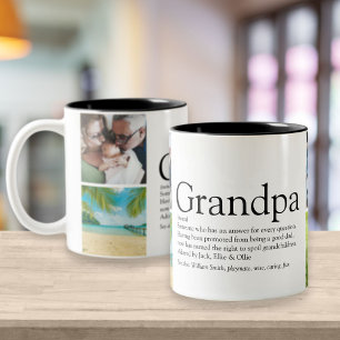 Caneca De Café Em Dois Tons 4 Foto Avô, Avô, Papa Definição