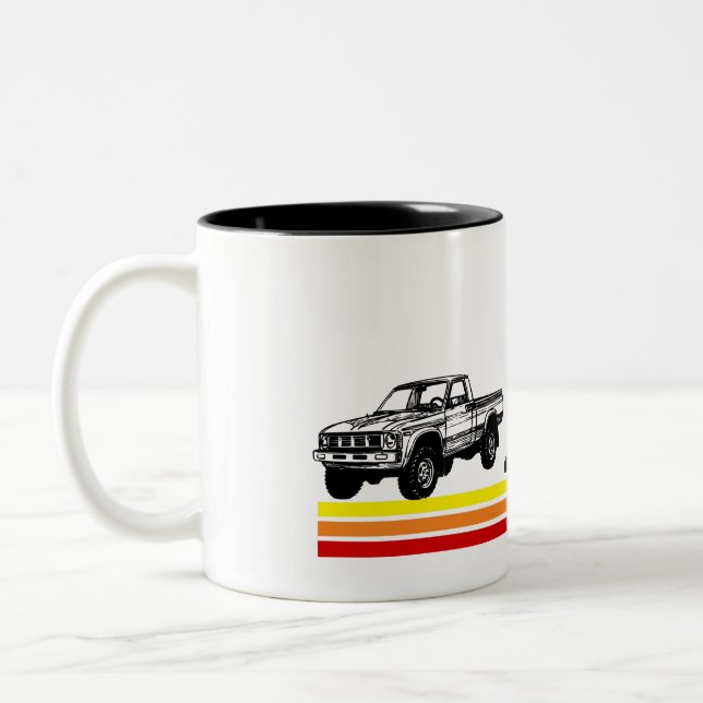 Caneca De Café Em Dois Tons 4 WD 80 s - Stripes de caminhão (Esquerda)